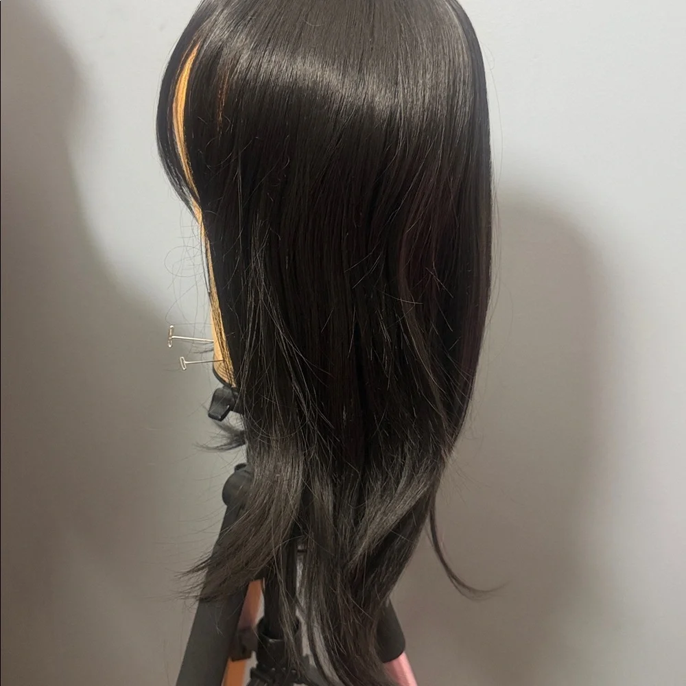 Black Women's Synthetic Wig topper